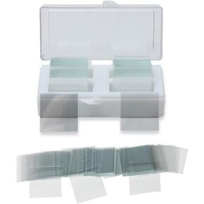 Standard Microscope Cover Slips, 1 Thick, 22x22mm, Karter Scientific 211Z3 (Pack of 200)