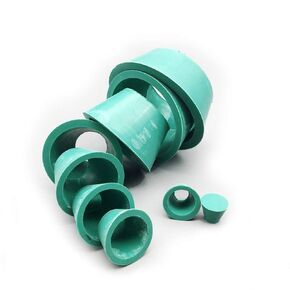 9 Count Buchner Funnel Flask Adapter Set,Filter Adapter Cones Set,Tapered Collar Green 9 Sizes,9pcs
