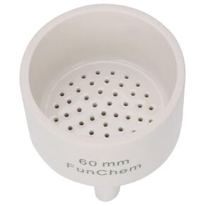 Porcelain Buchner Funnel, 60 mm Porcelain Buchner Filter Funnel O.D. 6 cm I.D. 5.7 cm Lab Funnels