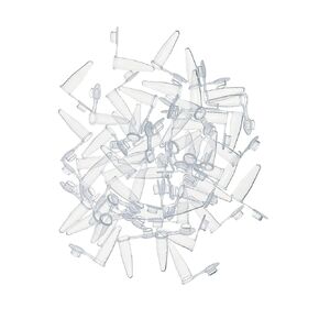 MUHWA 1000pcs PCR Tube with Flat Cap, Microcentrifuge Tube, 0.1ml PCR Reaction Tube (0.1ml)