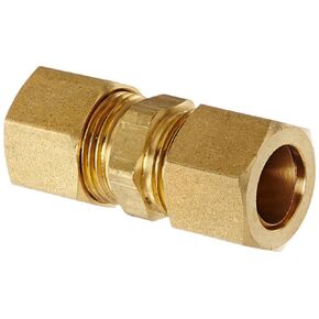 Anderson Metals - 50062-08 50062 Brass Compression Tube Fitting, Union, 1/2" x 1/2" Tube OD