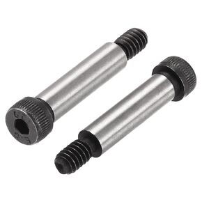 uxcell Alloy Steel Hexagon Socket Head Shoulder Screws Bolts, 1" Shoulder Length, 1/2" Shoulder Dia, 3/8-16 UNC Thread, 5pcs