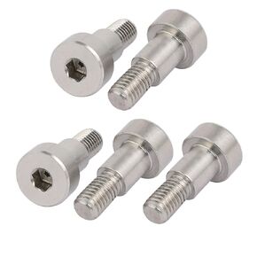 uxcell 304 Stainless Steel Hex Socket Shoulder Bolt 10mm Shoulder Dia 12mm Shoulder Length M8 Thread 5pcs
