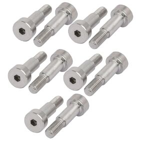 uxcell 10pcs 304 Stainless Steel Hex Socket Shoulder Bolt 6mm Shoulder Dia 16mm Shoulder Length M5 Thread