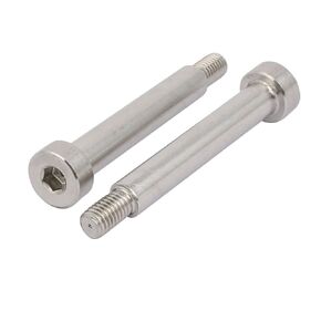 uxcell 304 Stainless Steel Hex Socket Shoulder Bolt 10mm Shoulder Dia 60mm Shoulder Length M8 Thread 2PCS