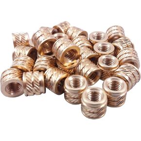 [initeq] M6-1.0 M6 Threaded Heat Set Inserts for 3D Printing (50, Short)