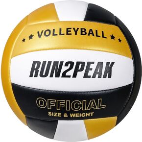 Soft Volleyball Ball Official Size 5 Volleyballs for Indoor Outdoor Beach Pool Game Play Volley Balls Gifts for Adult Youth Team Mens Beginners PU Training Practice Volley Ball