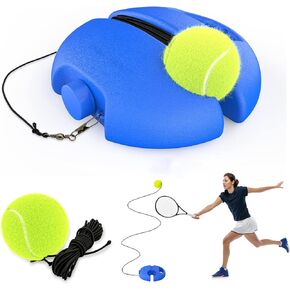 CHEGIF Tennis Trainer Rebound Ball with 2 String Balls, Solo Tennis Training Equipment for Self-Pracitce, Portable Tennis Training Tool, Tennis Rebounder Kit,Suitable for Beginners Sport Exercise