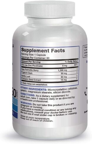 Bronson Prostate Health Support Supplement 60 Capsules in Saudi Arabia