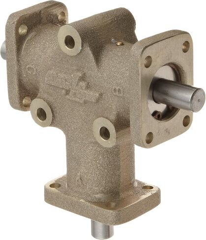 R3103 محرك تروس مخروطي بزاوية قائمة Anglgear، تركيب عالمي، عمودان للإخراج، 3 فلنجات، بوصة، قطر العمود 3/8 بوصة، نسبة 1:1، 34 حصان عند 1750 دورة في الدقيقة in Kuwait