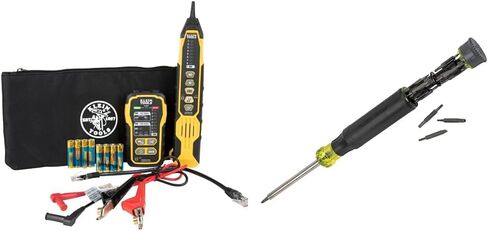 Klein Tools VDV500-920 Wire Tracer Tone Generator and Probe Set with RJ45 Port & VDV501-851 Cable Tester Kit with Scout Pro 3 for Ethernet/Data, Coax/Video in Saudi Arabia