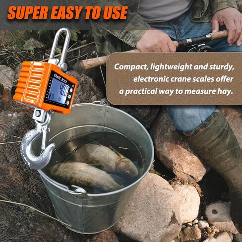 Hanging Scales Digital Weight, 2000LBS Crane Scale with Remote Control, High Precision Heavy Duty Industrial Scale with CE Certified for Farm, Deer, Hunting, Construction in Kuwait