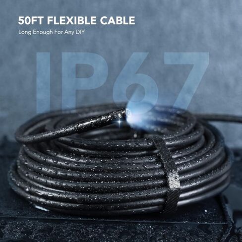 Triple Lens Sewer Inspection Camera with 50FT Semi-Rigid Cable, DEPSTECH 5"IPS Screen Endoscope Camera with Lights, 1080P Industrial Borescope, Split Screen, Waterproof Drain Pipe Camera,Carrying Case in Saudi Arabia