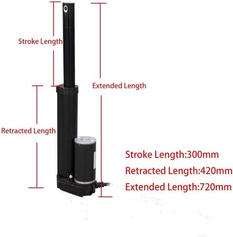 8 بوصة 8 "225 رطل محرك المحرك الخطي 1000N DC12V مع تصاعد بين قوسين متعدد الوظائف in Kuwait