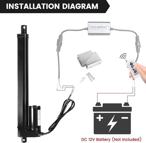 8 بوصة 8 "225 رطل محرك المحرك الخطي 1000N DC12V مع تصاعد بين قوسين متعدد الوظائف in Kuwait