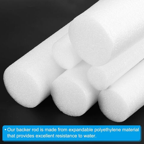patikil 1/4 بوصة × 32.8 قدم قضيب داعم للفجوات والمفاصل، 3pcs حبل رغوة السد الكراك المشترك حشو لفة ختم شريط الطقس للمنزل سيارة البناء، أبيض in Kuwait
