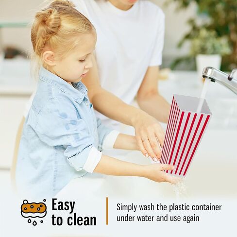 حاويات الفشار البلاستيكية القابلة لإعادة الاستخدام: دلاء الفشار، صناديق الفشار البلاستيكية القابلة لإعادة الاستخدام، أوعية الفشار، أكواب الفشار، حاملات الفشار للحفلات، صناديق بلاستيكية صغيرة، أكواب قابلة لإعادة الاستخدام in Kuwait