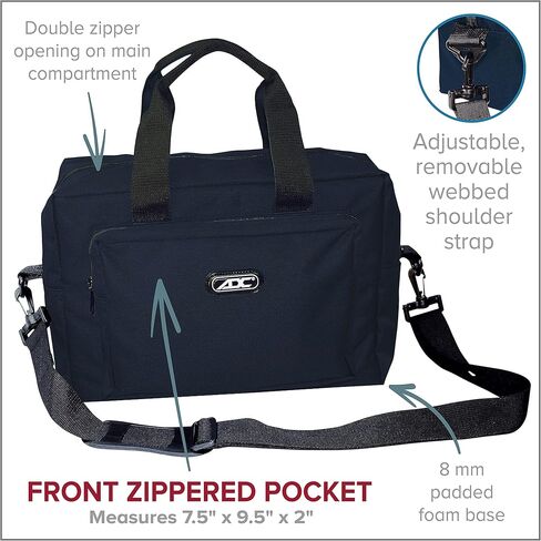 ADC 1024BK Model 1024 Nurse/Physician Nylon Medical Equipment Instrument Bag, Black in Saudi Arabia