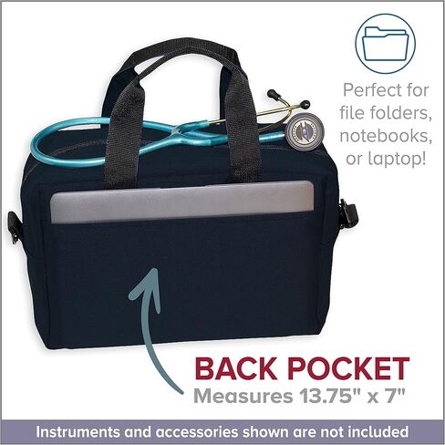 ADC 1024BK Model 1024 Nurse/Physician Nylon Medical Equipment Instrument Bag, Black in Saudi Arabia