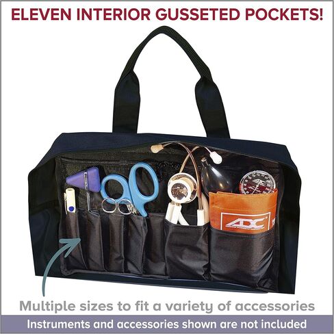 ADC 1024BK Model 1024 Nurse/Physician Nylon Medical Equipment Instrument Bag, Black in Saudi Arabia