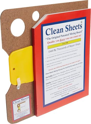 CLN-CS100 Superior Mixing Pad (12x12) - 100 Disposable Sheets FOR Toughest Job, Clear in Saudi Arabia