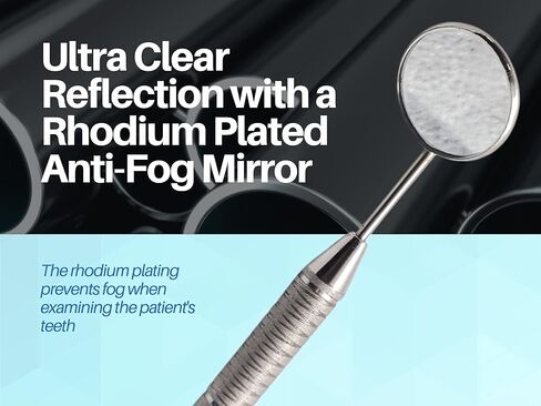 مجموعة فحص الأسنان، ملاقط مرآة ذات سطح مقاوم للانزلاق | أدوات طب الأسنان مجموعة أدوات العناية بالفم واستخدام العناية بالفم للحيوانات الأليفة | طقم أدوات نظافة الأسنان من الفولاذ المقاوم للصدأ ماركة ARTMAN in Kuwait