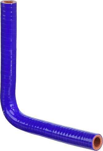 HPS 1/2" ID, Silicone 90 Degree Elbow Coupler Hose, High Temp 4-Ply Reinforced, Leg Length on Each Side: 4-1/2", 100 Psi Max. Pressure, SEC-8748-BLK, Silicone, Black in Kuwait