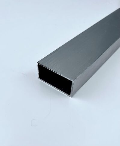 Aluminum 6063-T52 Rectangular Tubing, 1" x 2", 0.63", 12" Length in Kuwait