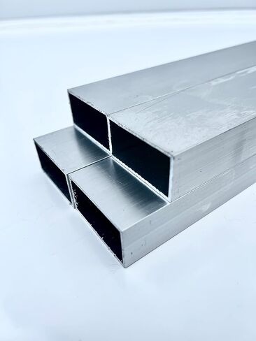 Aluminum 6063-T52 Rectangular Tubing, 1" x 2", 0.63", 12" Length in Kuwait