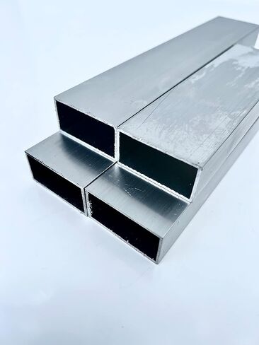 Aluminum 6063-T52 Rectangular Tubing, 1" x 2", 0.63", 12" Length in Kuwait