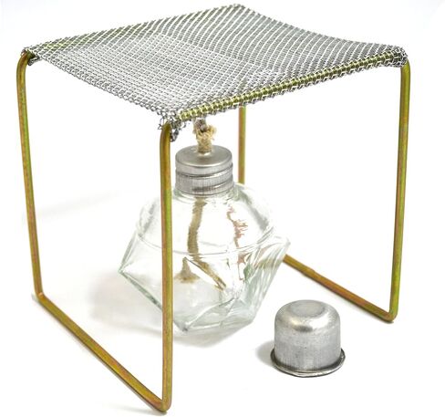 Eisco Labs Alcohol Burner with Burner Stand (Approx. 5"x5"x5") Starter Set in Kuwait
