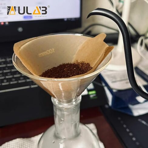 ULAB Scientific Glass Funnel Set, 1 of Each Size 50mm 75mm 100mm with Approx. 60° Angle, Short stem, UGF1009 in Kuwait