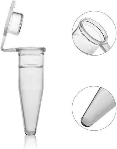 أنابيب PCR - أنبوب PCR سعة 0.2 مل مع أغطية مسطحة، جدار رفيع للغاية، خالي من DNase/RNase، عبوة من 1000 in Kuwait