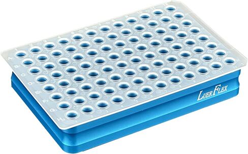 96 Well PCR Plate 0.1ML Semi-Skirted White Pack of 10 in Kuwait