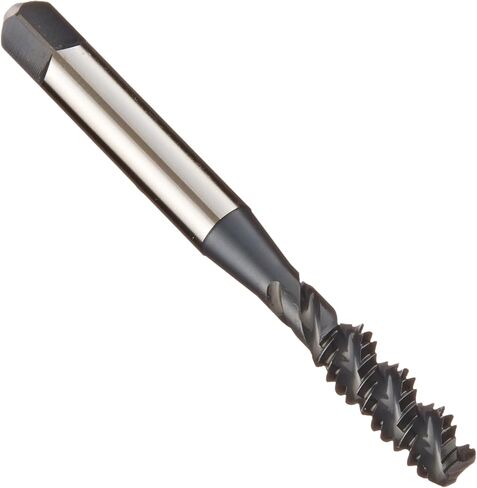 YG-1 - F4403 F4 Series Vanadium Alloy HSS Spiral Flute Tap, Steam Oxide, Round Shank with Square End, Bottoming Chamfer, 1/4"-20 Thread Size, H3 Tolerance in Saudi Arabia