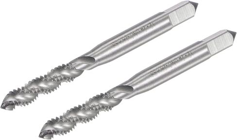 uxcell Spiral Flute Taps, 2-56 UNC 2B High Speed Steel (HSS) Uncoated Machine Thread Milling Threading Screw Tap 3 Flutes Tapping Tool 2pcs in Saudi Arabia