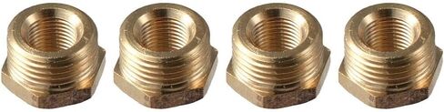 4Pcs Reducer Hex Bushing, Heavy Duty Cast Pipe Fitting, Tube Adapter Convert, Hardware Accessories, Hose Brass Fitting for Oil, Air(3/8 x 1/8 NPT) in Saudi Arabia