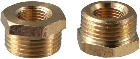 4Pcs Reducer Hex Bushing, Heavy Duty Cast Pipe Fitting, Tube Adapter Convert, Hardware Accessories, Hose Brass Fitting for Oil, Air(3/8 x 1/8 NPT) in Saudi Arabia