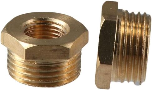 4Pcs Reducer Hex Bushing, Heavy Duty Cast Pipe Fitting, Tube Adapter Convert, Hardware Accessories, Hose Brass Fitting for Oil, Air(3/8 x 1/8 NPT) in Saudi Arabia