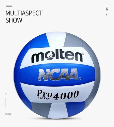 Molten Volleyball Pro4000 /Molten V58X-N Volleyball -National Collegiate Athletic Association Designated Volleyball Size 5 in Saudi Arabia