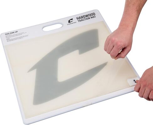 CHAMPRO Hardwood Floor Shoe Traction Mat for Basketball Court and Gym Floors, White in Saudi Arabia