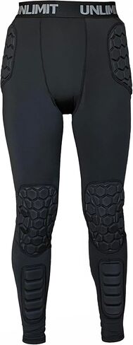 Soccer Goalie Pants, Padded Goalkeeper Pants, Compression Pants with Knee Pads, Hip Pads & Shin Pads. in Saudi Arabia