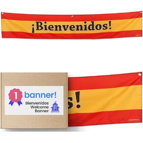 لافتة ترحيب يابانية للفصول الدراسية اليابانية والمطاعم والشركات ثنائية اللغة والمناسبات الخاصة - خلفية علم اليابان (أبيض وأحمر) - بوليستر، 60 × 10 بوصة in Kuwait