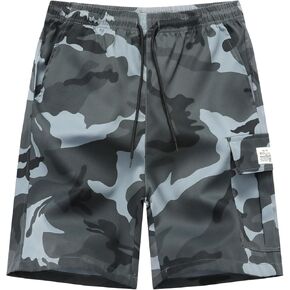 Men's Hiking Cargo Shorts Lightweight Workout Shorts with Multi Pockets in Kuwait