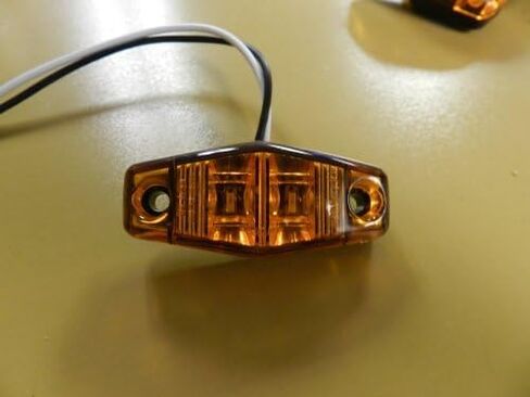 Optronics (1) LED Light 2 Diode Amber 1x2.5 Surface Mount Clearance Side Marker Trailer in Saudi Arabia