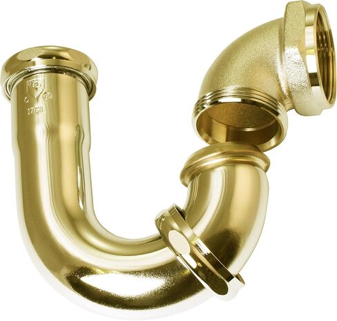 Westbrass A402LA-RAW 1-1/2" نحاس LA Code P-Trap، غير مكتمل in Kuwait