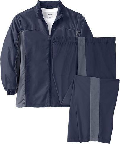 KingSize Men's Big & Tall Long Sleeve Colorblock Tracksuit in Saudi Arabia