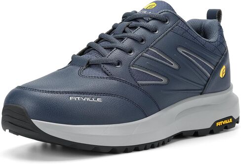 FitVille Mens Wide Hiking Shoes Outdoor Walking Shoes Trekking Trails Sneakers with Slip Resistant in Saudi Arabia