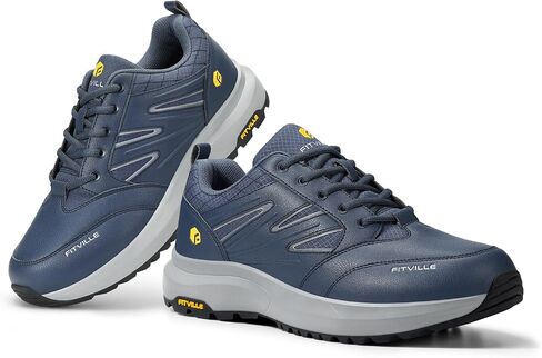 FitVille Mens Wide Hiking Shoes Outdoor Walking Shoes Trekking Trails Sneakers with Slip Resistant in Saudi Arabia