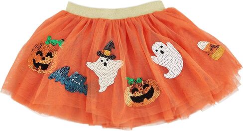 Mud Pie Children's Orange Halloween Tutu; 3T-5T in Saudi Arabia